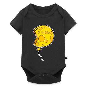 Cheese Balloon Balloon Motif - Baby Premium short-sleeve bodysuit - black - Front