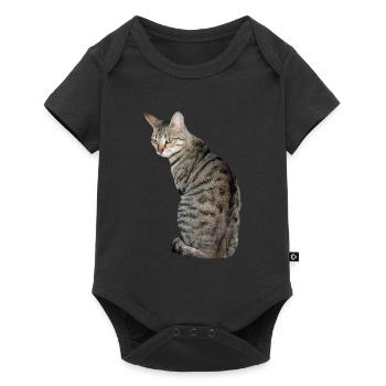 Cat, Kitten, Tiger Cat - Baby Premium short-sleeve bodysuit - black - Front