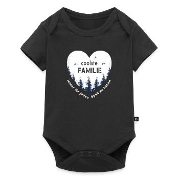 coolest family - Baby Premium short-sleeve bodysuit - black - Front