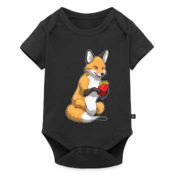 Frites Fuchs - Body à manches courtes Premium Bébé - noir - Devant
