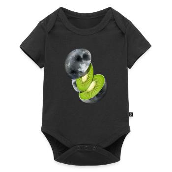 Lune du kiwi - Body à manches courtes Premium Bébé - noir - Devant