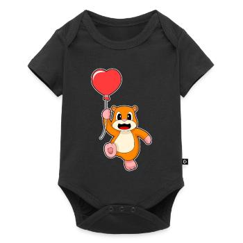 Ballon Hamster - Body à manches courtes Premium Bébé - noir - Devant
