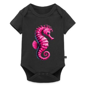 Hippocampe - Body à manches courtes Premium Bébé - noir - Devant