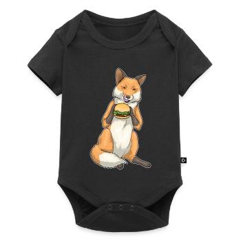Cheeseburger renard - Body à manches courtes Premium Bébé - noir - Devant