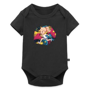 Running Sprint - Baby Premium short-sleeve bodysuit - black - Front