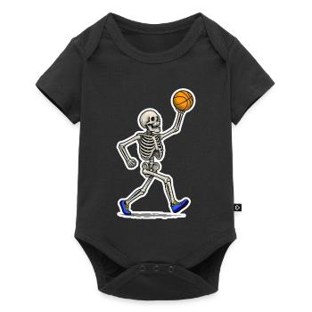 Basketball Skeleton Slam - Body à manches courtes Premium Bébé - noir - Devant