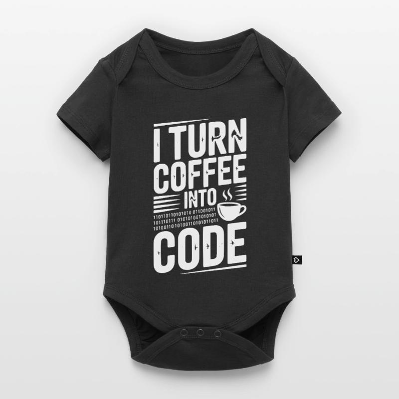 I Turn Coffee Into Code Baby Premium short-sleeve bodysuit