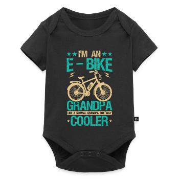 Grand-père JE SUIS UN VÉLO ÉLECTRIQUE GRAND-PÈRE Vélo électrique Drôle - Body à manches courtes Premium Bébé - noir - Devant
