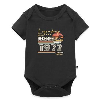 Cadeau 53e Anniversaire Décembre 1972 - Body à manches courtes Premium Bébé - noir - Devant