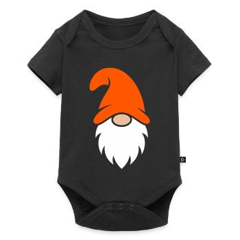 Orange Hat Garden Gnome - Baby Premium short-sleeve bodysuit - black - Front