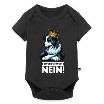 Avant que vous ne demandiez : Border Collie, Chien de Troupeau, Chien Collie - Body à manches courtes Premium Bébé - noir - Devant