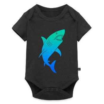 Requins Requins Enfants Colorés Garçons Garçons Shark - Body à manches courtes Premium Bébé - noir - Devant