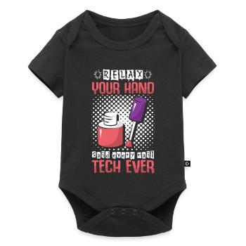 Nail Designer Nail Designer Cosmetics Nail Salon - Baby Premium short-sleeve bodysuit - black - Front