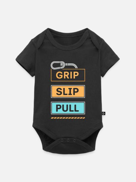 Grip Slip Pullover aus Pastel - Baby Premium Kurzarmbody - Schwarz