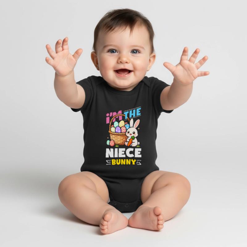 Happy Easter Sweet Easter Bunny Egg Hunt Easter Eggs Baby Premium short-sleeve bodysuit