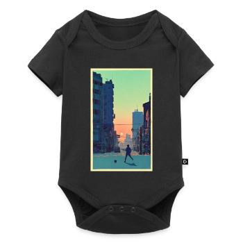 Football player #7 - Baby Premium short-sleeve bodysuit - black - Front