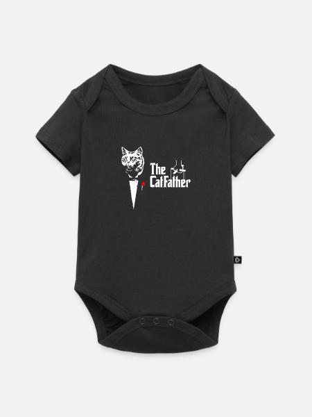 Cat Father The Catfather Cat Dad Dad Dad - Baby Premium short-sleeve bodysuit - black