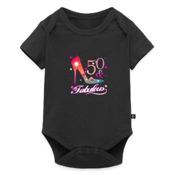 fabulous 50th birthday present - Baby Premium short-sleeve bodysuit - black - Front