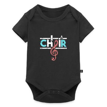 Choir gift uniform clothing appearance - Baby Premium short-sleeve bodysuit - black - Front