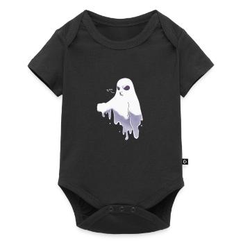 T-shirt d'Halloween - T-shirt Ghost - Drôle - Body à manches courtes Premium Bébé - noir - Devant