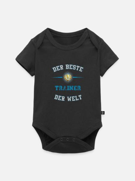 Der Beste Trainer der Welt. Geschenk für Trainer. - Baby Premium Kurzarmbody - Schwarz