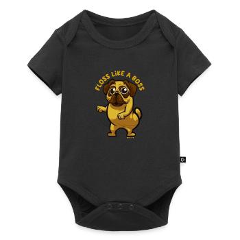 Cadeau de danse Carlin - Body à manches courtes Premium Bébé - noir - Devant