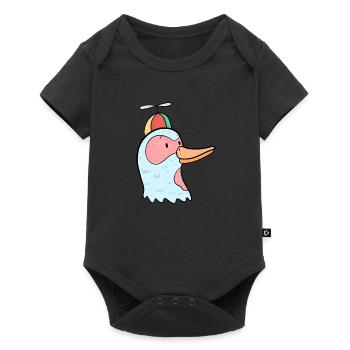Idée de cadeau d'écolier de canard canard hélice - Body à manches courtes Premium Bébé - noir - Devant