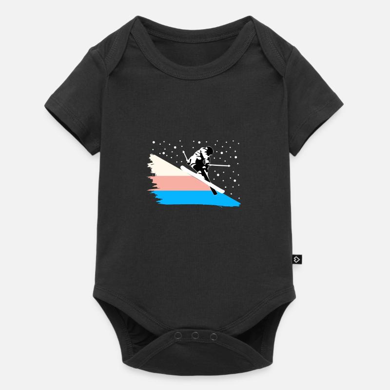 Ski cadeau de sport de Noël pour enfants - Body à manches courtes Premium Bébé - noir