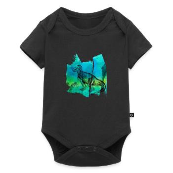 Dinosaur Dinosaur T-Rex Dinosaur Raptor T-shirt - Baby Premium short-sleeve bodysuit - black - Front