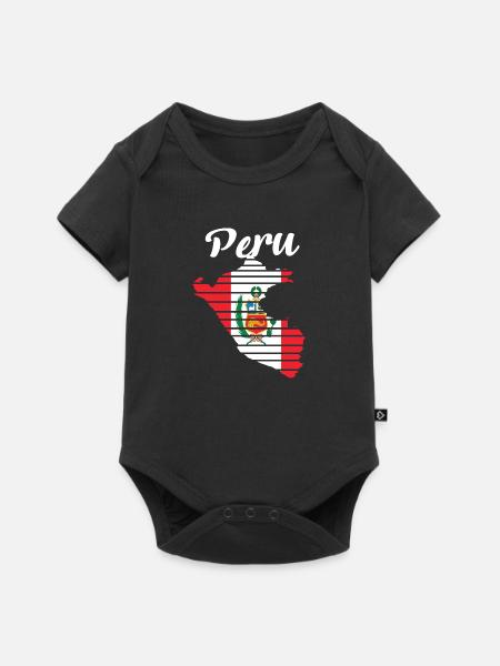 Pérou - Body à manches courtes Premium Bébé - noir