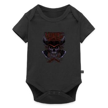 don de sang viking - Body à manches courtes Premium Bébé - noir - Devant