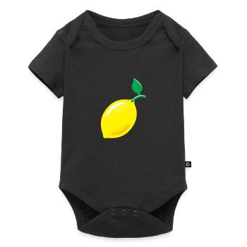 Lemon Gift Lime Yellow Sour - Baby Premium short-sleeve bodysuit - black - Front