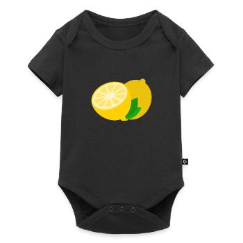 Lemon Gift Yellow Lime Sour - Baby Premium short-sleeve bodysuit - black - Front