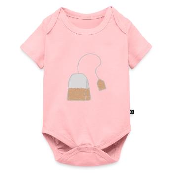 Sachets de thé Noël pour les gourmets - Body à manches courtes Premium Bébé - rose - Devant