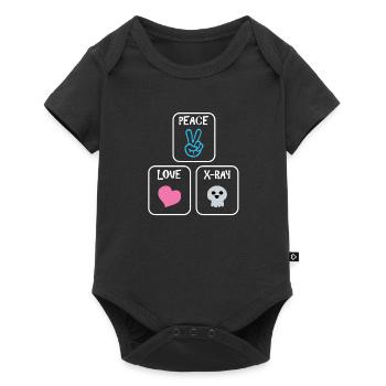 Peace Love XRay Radiology Tech - Baby Premium short-sleeve bodysuit - black - Front