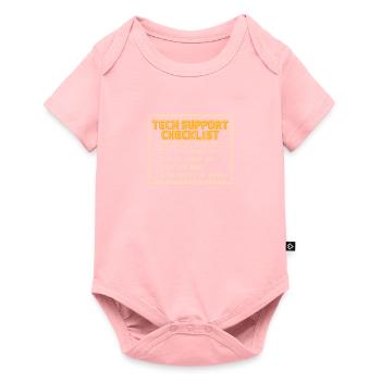 T-shirt for computer nerds - Baby Premium short-sleeve bodysuit - rose - Front