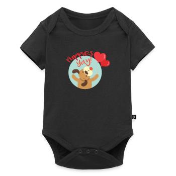 Puppy Love National Puppies Day - Baby Premium short-sleeve bodysuit - black - Front