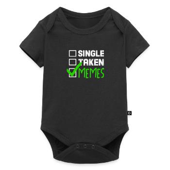 Funny Meme Gift Single Taken Memes - Baby Premium short-sleeve bodysuit - black - Front