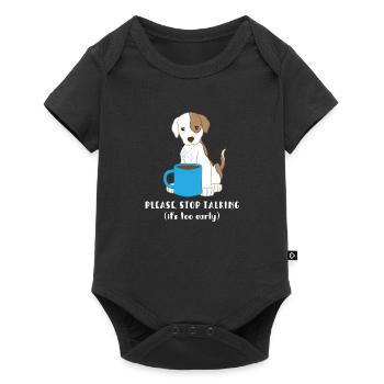 Jack Russell - Jack Russell Tshirt - Morning Muffle - Baby Premium short-sleeve bodysuit - black - Front