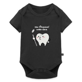 Zahnarzt - Zahnarzt T-Shirt - Dentist - Zahn - Baby Premium Kurzarmbody - Schwarz - Vorne