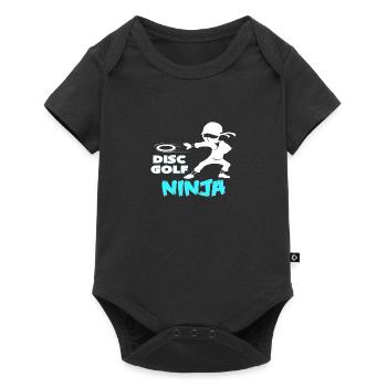 Disc golf Ninja - Baby Premium short-sleeve bodysuit - black - Front