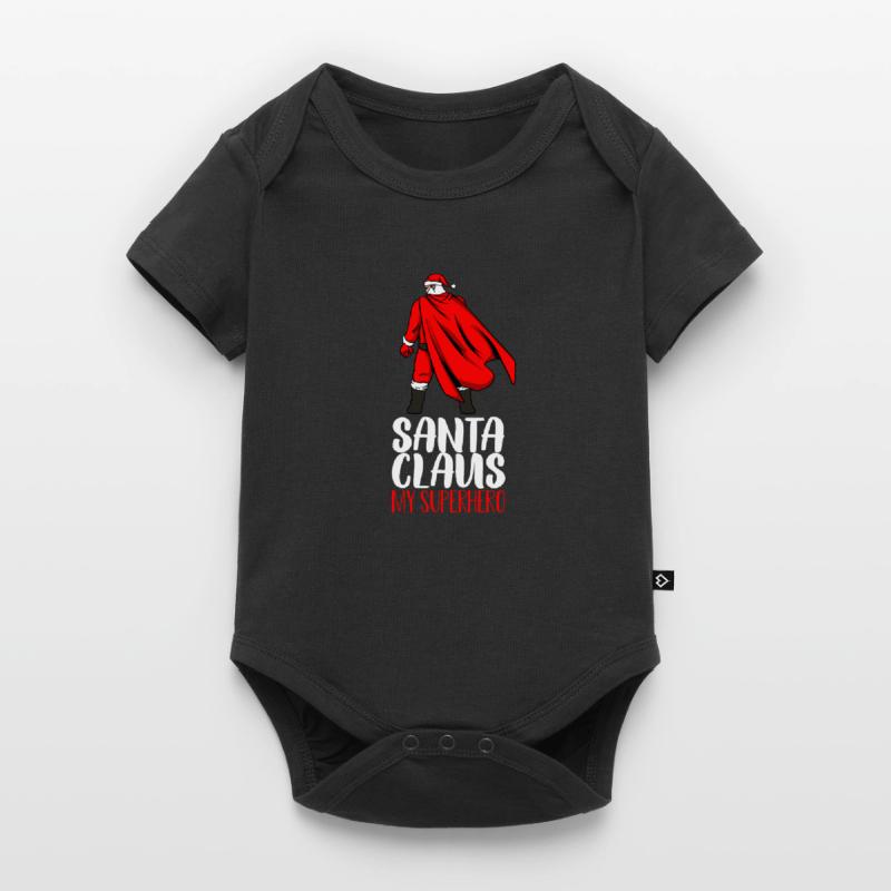 Weihnachtsmann Superheld Geschenk Baby Premium Kurzarmbody