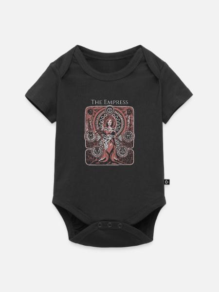 Tarot Cartes Alchimie Mystique Destin Clairvoyance - Body à manches courtes Premium Bébé - noir