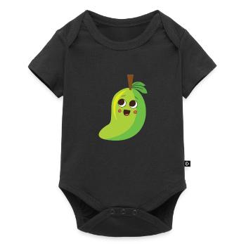 mango - Baby Premium short-sleeve bodysuit - black - Front
