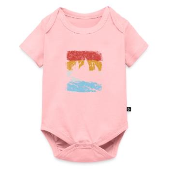 Cadeau Dolomites Vintage - Body à manches courtes Premium Bébé - rose - Devant