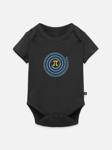 cadeau de maths de symbole de pi - Body à manches courtes Premium Bébé - noir