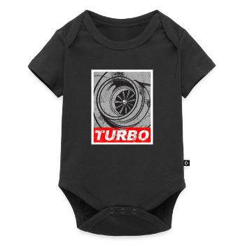 Turbo turbocharger boost boost pressure tuning gift - Baby Premium short-sleeve bodysuit - black - Front
