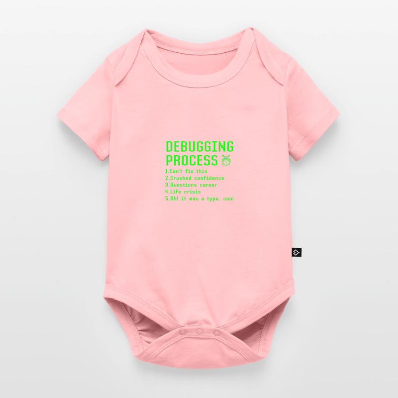 Debugging Process Funny Programmer Coder Gift Idea Baby Premium short-sleeve bodysuit