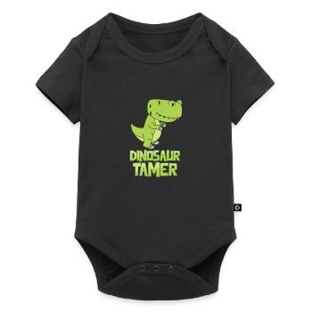 Dinosaur reptile gift funny dino cute fun - Baby Premium short-sleeve bodysuit - black - Front
