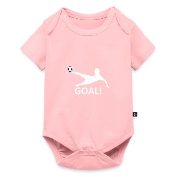 Football Goal - Baby Premium short-sleeve bodysuit - rose - Front